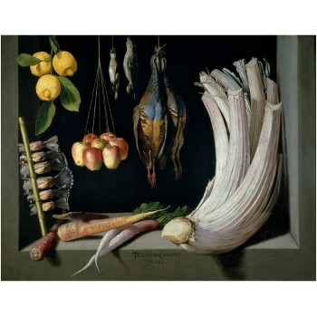 "Still Life with Game, Vegetables and Fruit" Poster