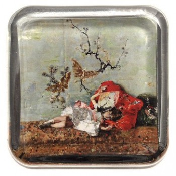 "The painter's children, María Luisa and Mariano, in the Japanese Room" paperweight