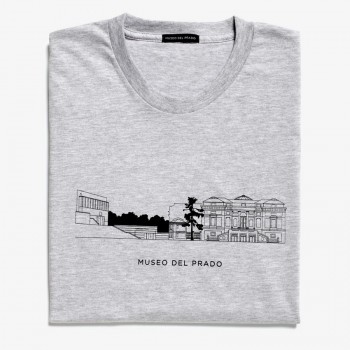 "Museo del Prado Building" Grey T-shirt