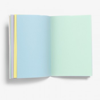 Cuaderno con páginas de colores "El jardín de las Delicias" (rojo)